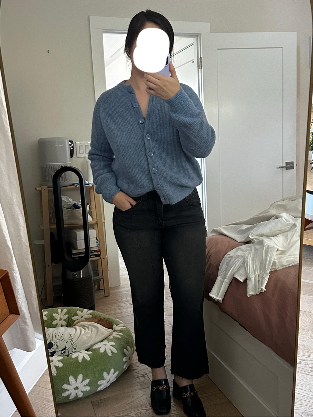 Sézane Othello Cardigan in Ice Blue | XXXL - Picture 14 of 16